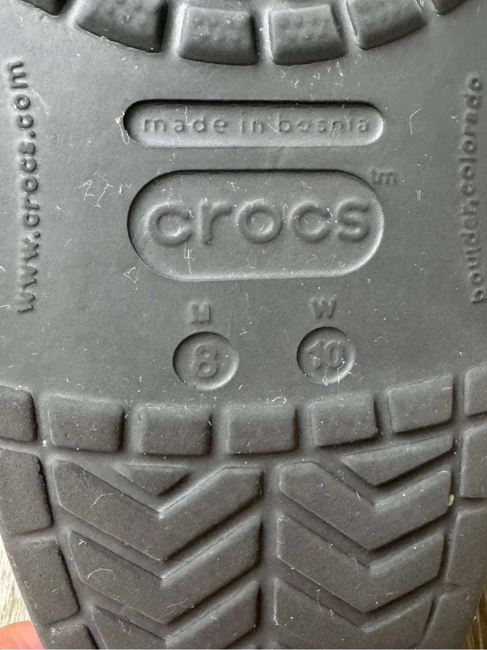 Crocs Crocband Clogs Black Unisex Men’s 8 Women’s 10